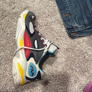 Fila Red and Blue Sneakers Modern Athletic Design